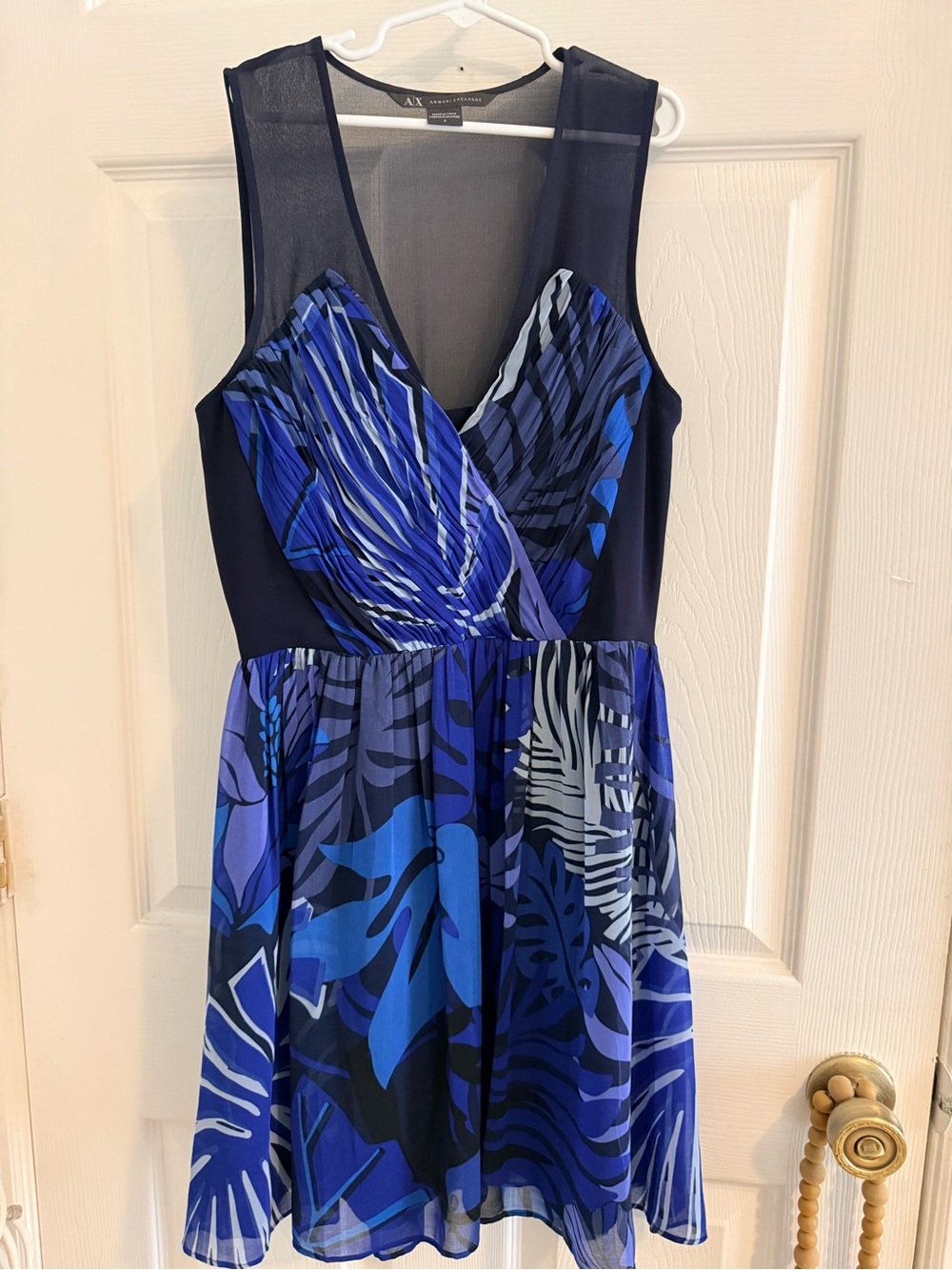 Armani Exchange Floral V-Neck Dress